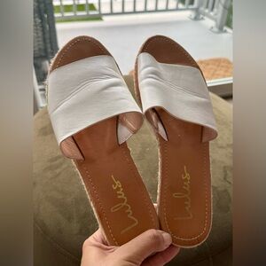 Lulu's White Sandals